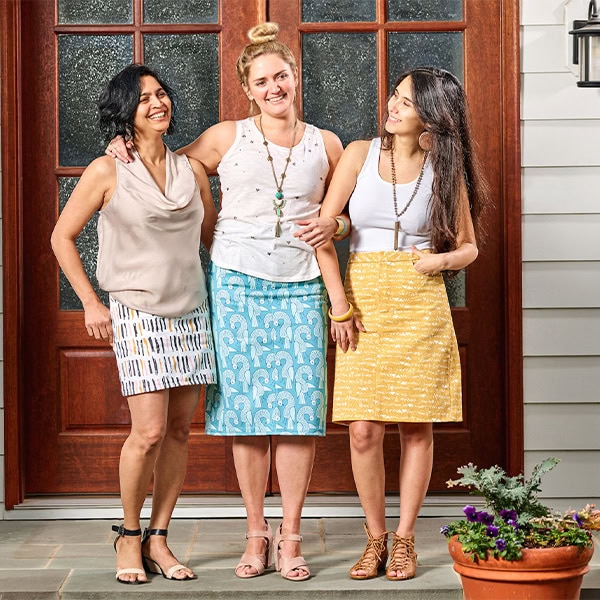Learn How To Sew a DIY Denim Skirt With This Free Pattern